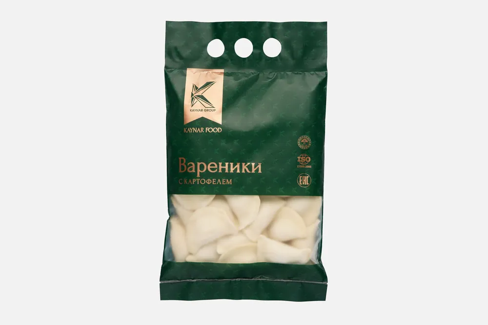 Упаковка Kaynar Food «Вареники с картофелем»